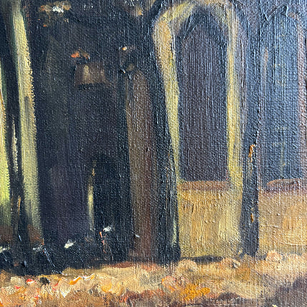 Timeless Landscape Oil Painting "Church Steeple" Original Art Holland Art Shop
