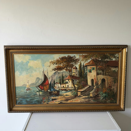 Classic Seascape Oil Painting "Sailing Boats" Timeless Large Artwork Holland Art Shop