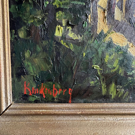 Expressive Landscape Oil Painting "Dirt Road" Original Large Art Holland Art Shop