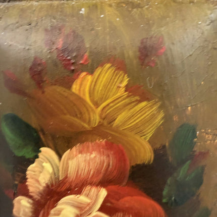 Timeless Floral Still Life Oil Painting "Ornate Frame" Expressive Small Artwork Holland Art Shop
