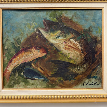 Classic Animals Oil Painting "Pile Of Fish" Vintage Artwork Holland Art Shop