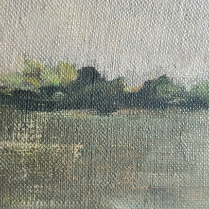 Authentic Landscape Oil Painting "Grazing Cows" Vintage Art Holland Art Shop