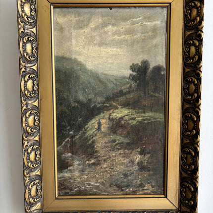19th Century Antique Scenery Oil Painting "Gilded Frame" Artwork Holland Art Shop