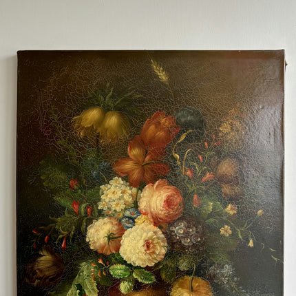 Traditional Floral Still Life Oil Painting "Flower Bouquet" Detailed Artwork Holland Art Shop