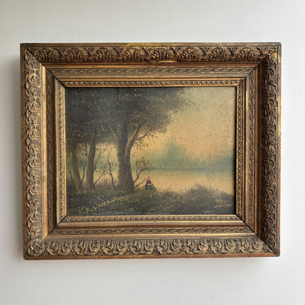 Detailed Landscape Oil Painting "Gilded Frame" Elegant Art Holland Art Shop