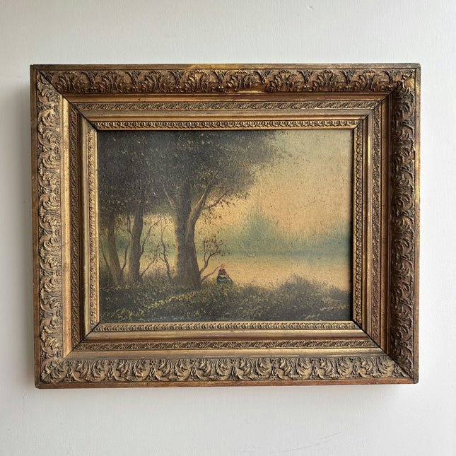Detailed Landscape Oil Painting "Gilded Frame" Elegant Art Holland Art Shop