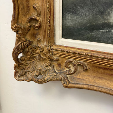 Detailed Seascape Oil Painting "Ornate Frame" Timeless Large Art Holland Art Shop