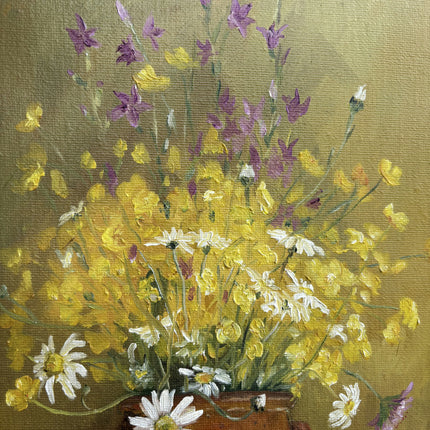 Classic Floral Still Life Oil Painting "Flowered Vase" Detailed Art Holland Art Shop