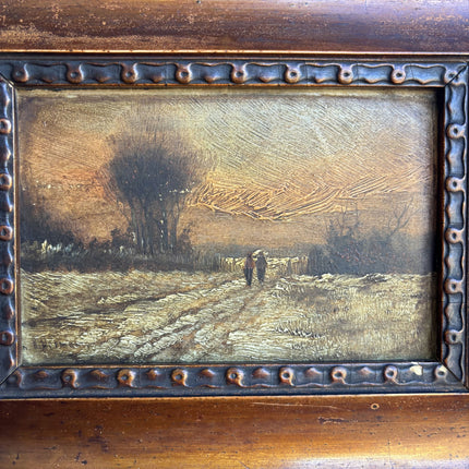 Expressive Landscape Oil Painting "Ornate Frame" Refined Dutch  Artwork Holland Art Shop