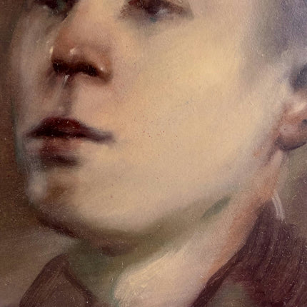 Timeless Portrait Oil Painting "Young Man" Refined Small Art Holland Art Shop