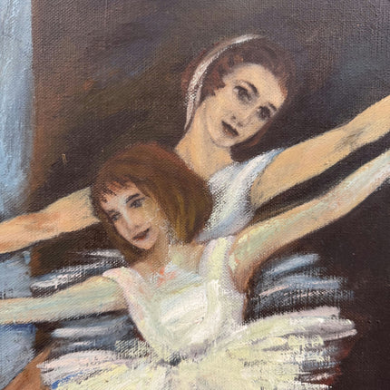 Refined Figurative Oil Painting "Ballet Dancers" Handcrafted Artwork Holland Art Shop