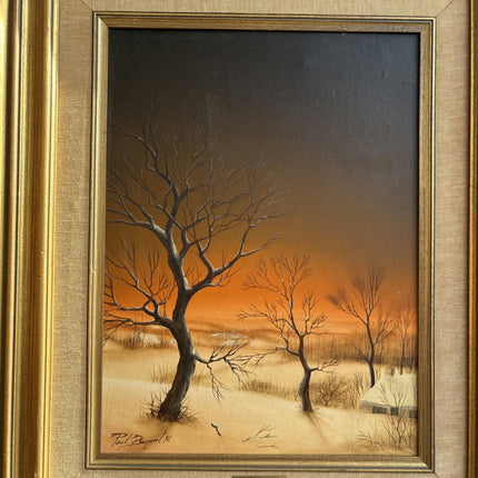 Original Landscape Oil Painting "Framed Painting" Vintage Art Holland Art Shop