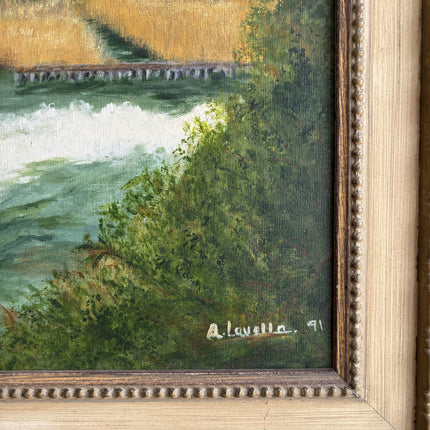 Refined Landscape Oil Painting "Gold Frame" Handcrafted Art Holland Art Shop
