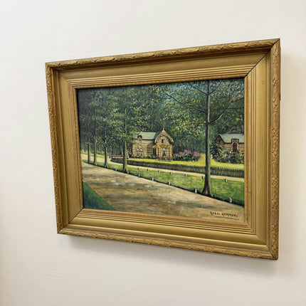 Classic Landscape Oil Painting "Country House" Original Art Holland Art Shop