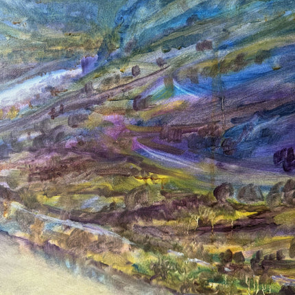 Timeless Landscape Oil Painting "Winding River" Expressive German Art Holland Art Shop
