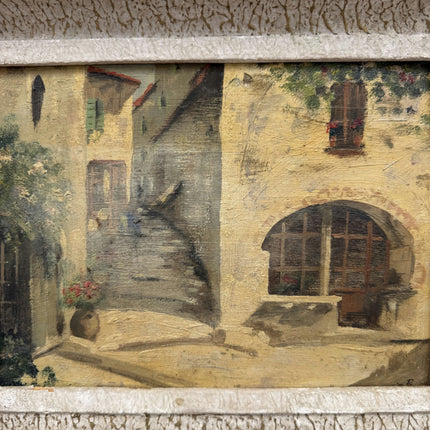 Refined Cityscape Oil Painting "Stone Archway" Traditional Small Artwork Holland Art Shop