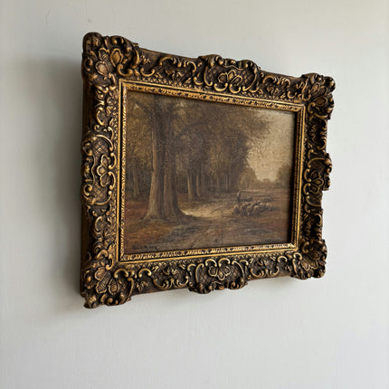 Refined Landscape Oil Painting "Gilded Frame" Timeless Small Art Holland Art Shop