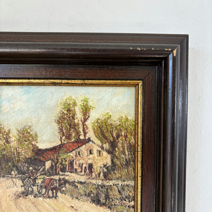 Striking Oil Painting Landscape "Farmhouse Scene" Fine Belqique Art Holland Art Shop