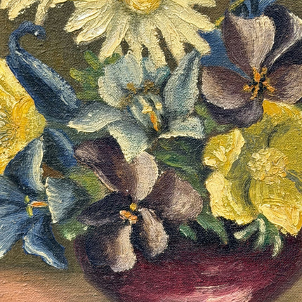 Handcrafted Still Life Oil Painting "White Daisy" Classic Artwork Holland Art Shop