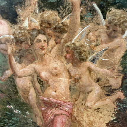 after Bouguereau 19th Century Antique Figurative Oil Painting "Dancing" Art Holland Art Shop