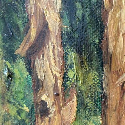 Expressive Landscape Oil Painting "Pine Trees" Classic Artwork Holland Art Shop