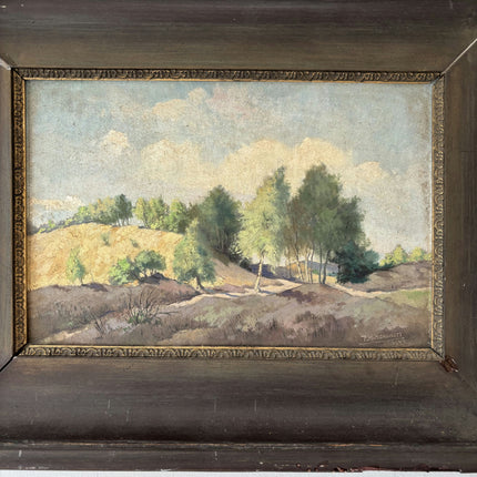 1941 Landscape Oil Painting "Framed Painting" Small Artwork Holland Art Shop