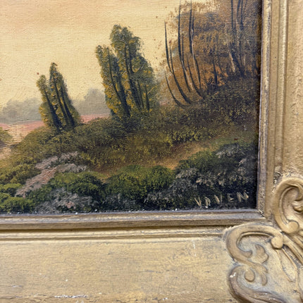 Authentic Landscape Oil Painting "Golden Frame" Traditional Art Holland Art Shop
