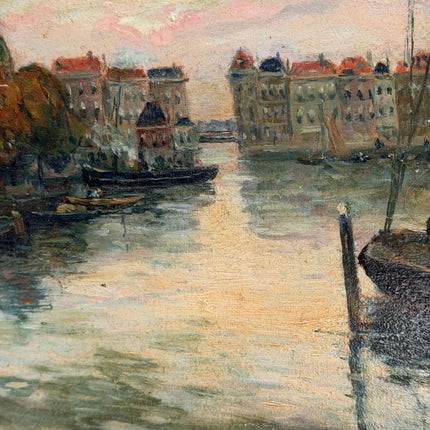 Timeless Harbor Scene Oil Painting "Sailing Boat" Detailed Art Holland Art Shop