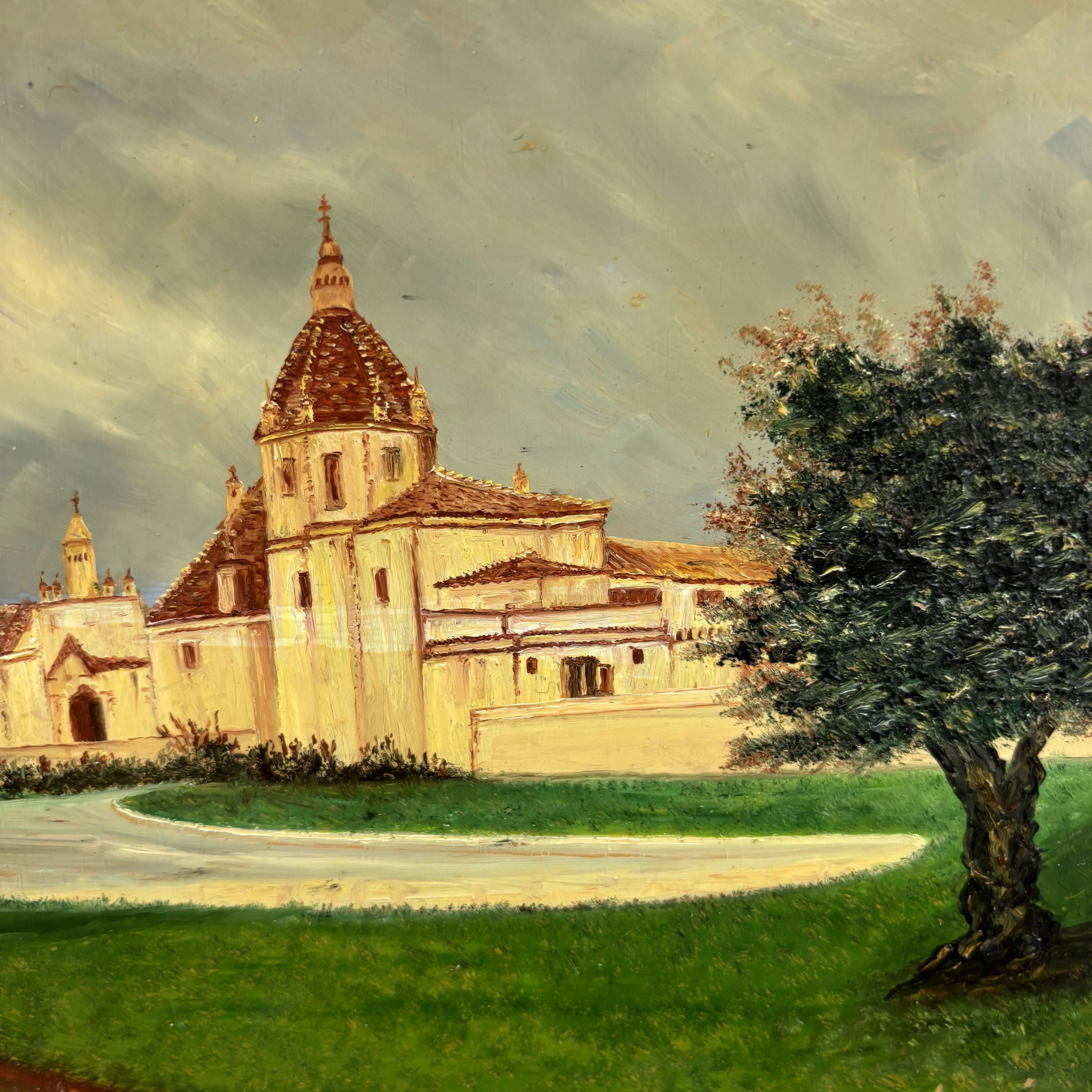 Expressive Cityscape Oil Painting 