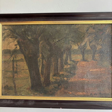 Rustic Landscape Oil Painting "Framed Painting" Handcrafted Small Artwork Holland Art Shop