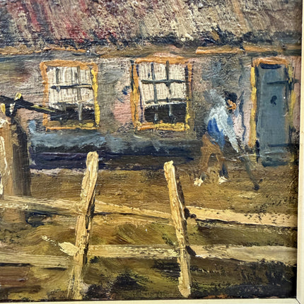Authentic Landscape Oil Painting "Thatched Cottage" Classic Artwork Holland Art Shop