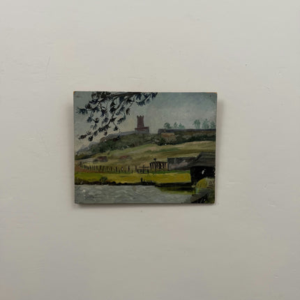 Refined Landscape Oil Painting "Small Painting" Handcrafted Small Artwork Holland Art Shop
