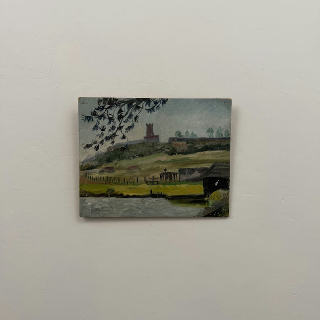 Refined Landscape Oil Painting "Small Painting" Handcrafted Small Artwork Holland Art Shop