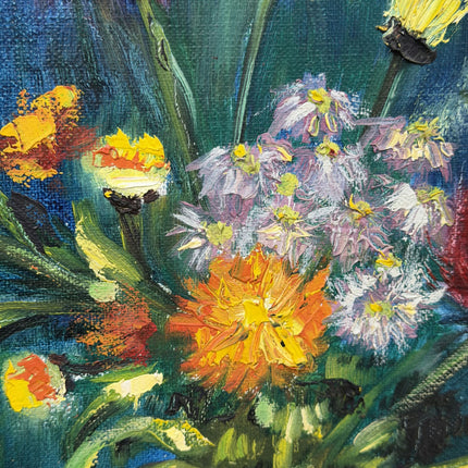 Handcrafted Still Life Oil Painting "Flower Vase" Original Art Holland Art Shop
