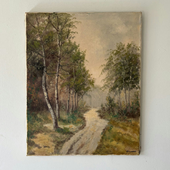 Authentic Landscape Oil Painting "Dirt Path" Classic Art Holland Art Shop