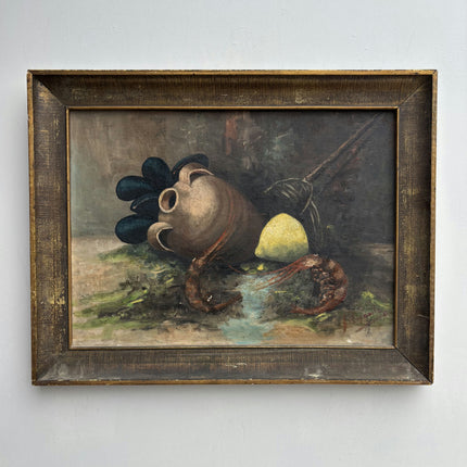 Classic Still Life Oil Painting "Earthen Jug" Elegant Artwork Holland Art Shop