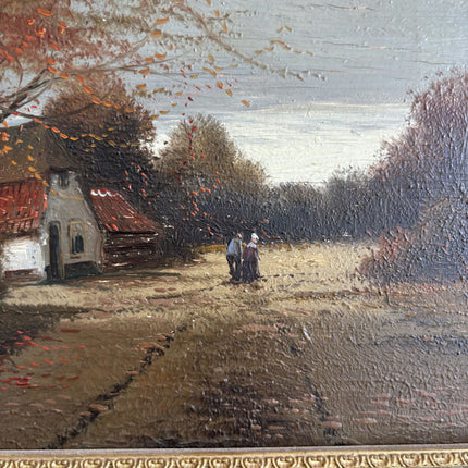 Timeless Landscape Oil Painting "Gilded Frame" Refined Small Art Holland Art Shop