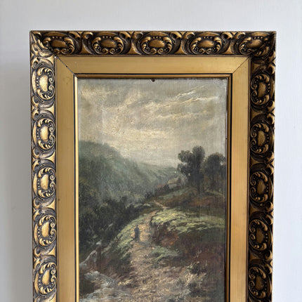 19th Century Antique Scenery Oil Painting "Gilded Frame" Artwork Holland Art Shop