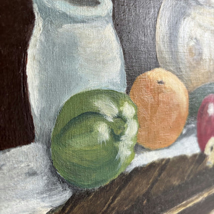 Rustic Still Life Oil Painting "Golden Jar" Expressive Small Art Holland Art Shop