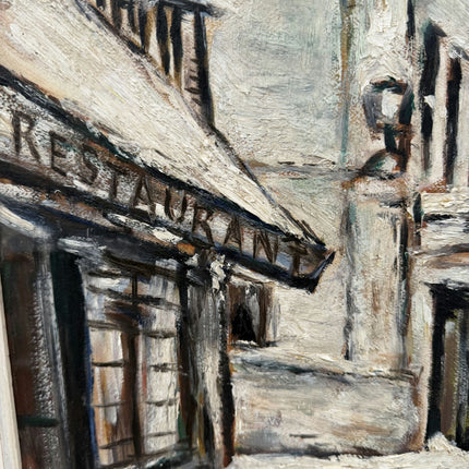 Timeless Cityscape Oil Painting "Snowy Street" Classic Large Artwork Holland Art Shop