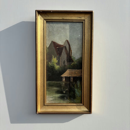 Original Landscape Oil Painting "Framed Painting" Handcrafted Small Artwork Holland Art Shop
