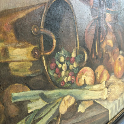 Handcrafted Still Life Oil Painting "Copper Kettle" Refined Large Art Holland Art Shop