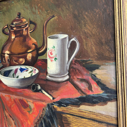 Traditional Still Life Oil Painting "Copper Kettle" Timeless Art Holland Art Shop