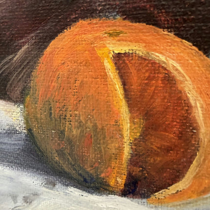 Traditional Still Life Oil Painting "Table Oranges" Timeless Small Art Holland Art Shop