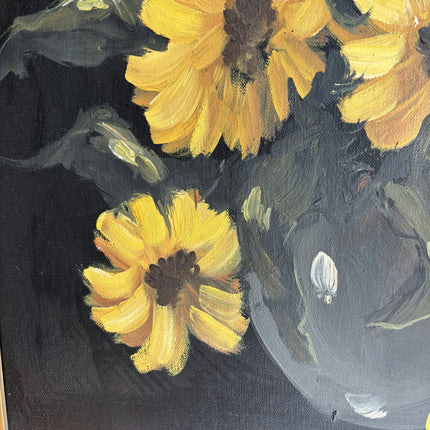 Rustic Flowery Still Life Oil Painting "Yellow Flowers" Classic Art Holland Art Shop