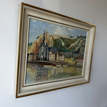 Striking Oil Painting Cityscape "Church Spire" Intriguing Medium Artwork Holland Art Shop