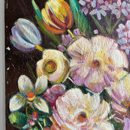 Authentic Floral Still Life Oil Painting "Flower Bouquet" Handcrafted Art Holland Art Shop
