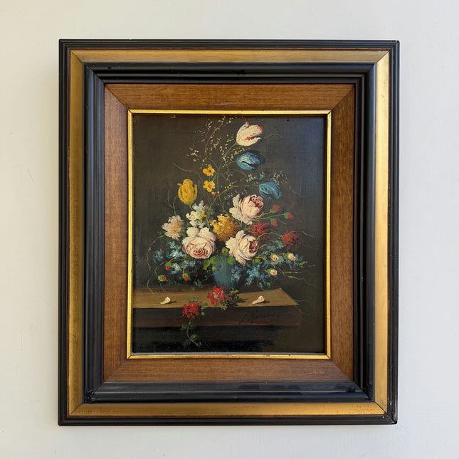 Refined Floral Still Life Oil Painting "Flower Bouquet" Elegant Artwork Holland Art Shop