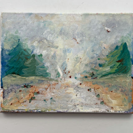 Original Landscape Oil Painting "Textured Surface" Traditional Small Artwork Holland Art Shop