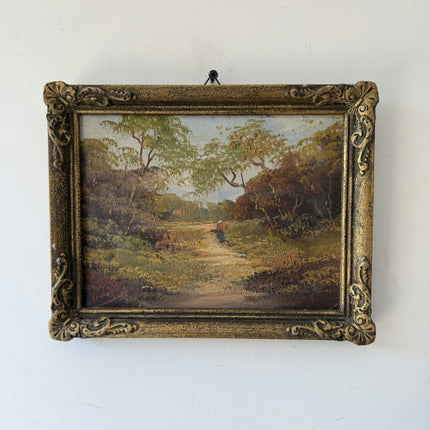 Timeless Landscape Oil Painting "Ornate Frame" Detailed Small Art Holland Art Shop